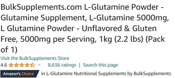 L-Glutamine by BulkSupplements