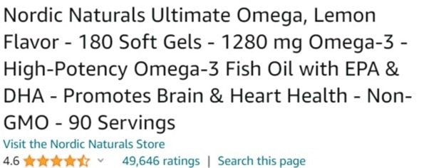 Nordic Naturals Ultimate Omega one of the Best Bodybuilding Supplements