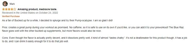 PUMP-OCALYPSE Amazon review