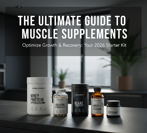 Image for The Ultimate Guide to Muscle Supplements - Max Out Growth and Recovery